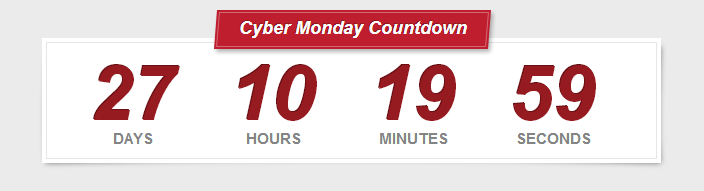 cyber monday counter
