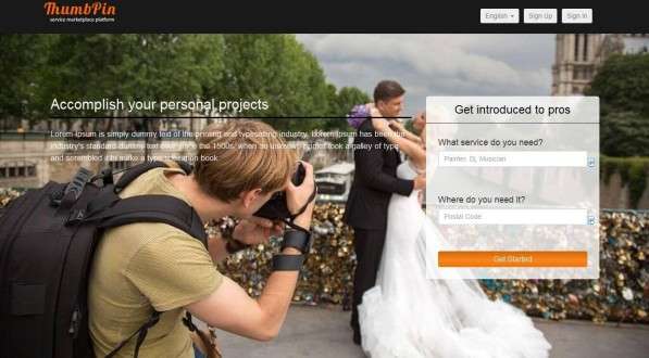 Thumbpin - Service Marketplace Platform