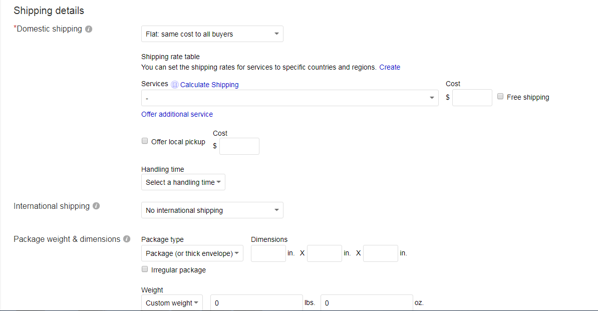 Shipping Details