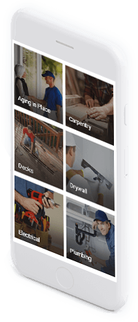 Handyman On Demand app Home Screen (Customer)