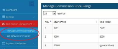 Commission Management
