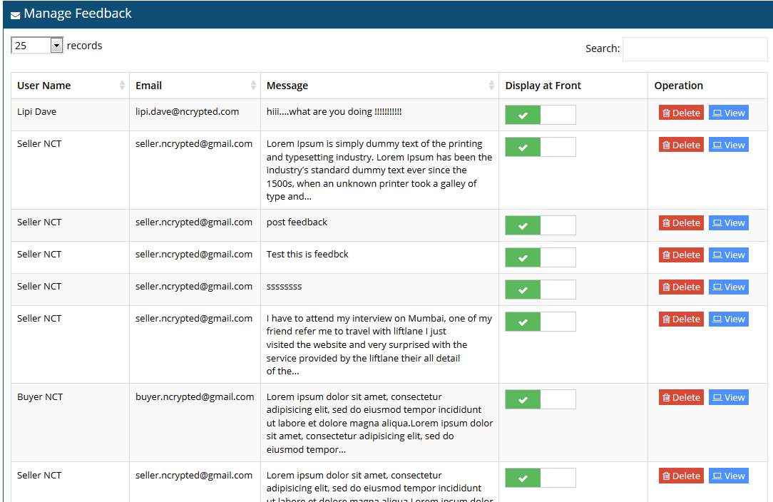  Feedback Management