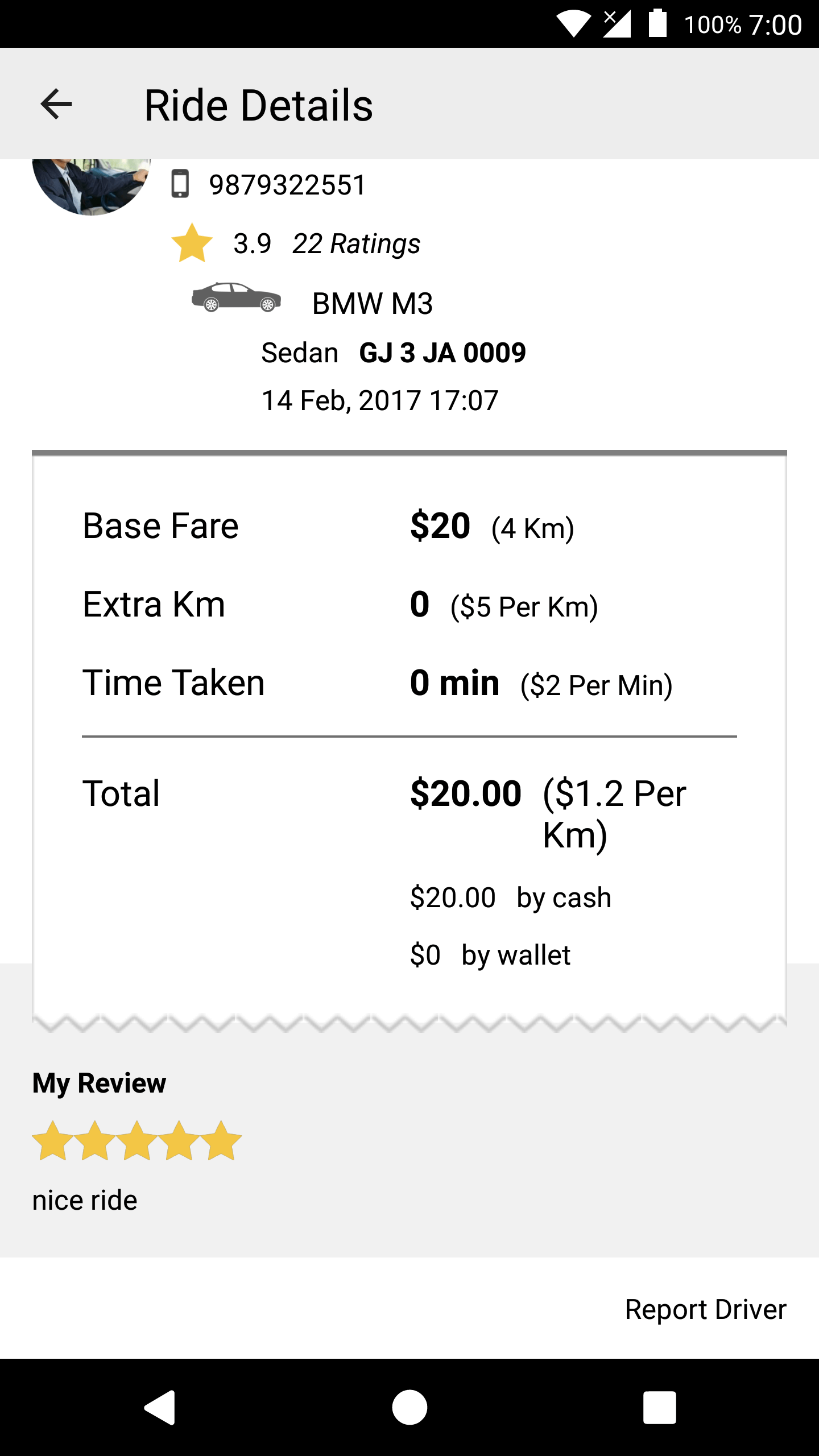 Estimated Fare Calculation