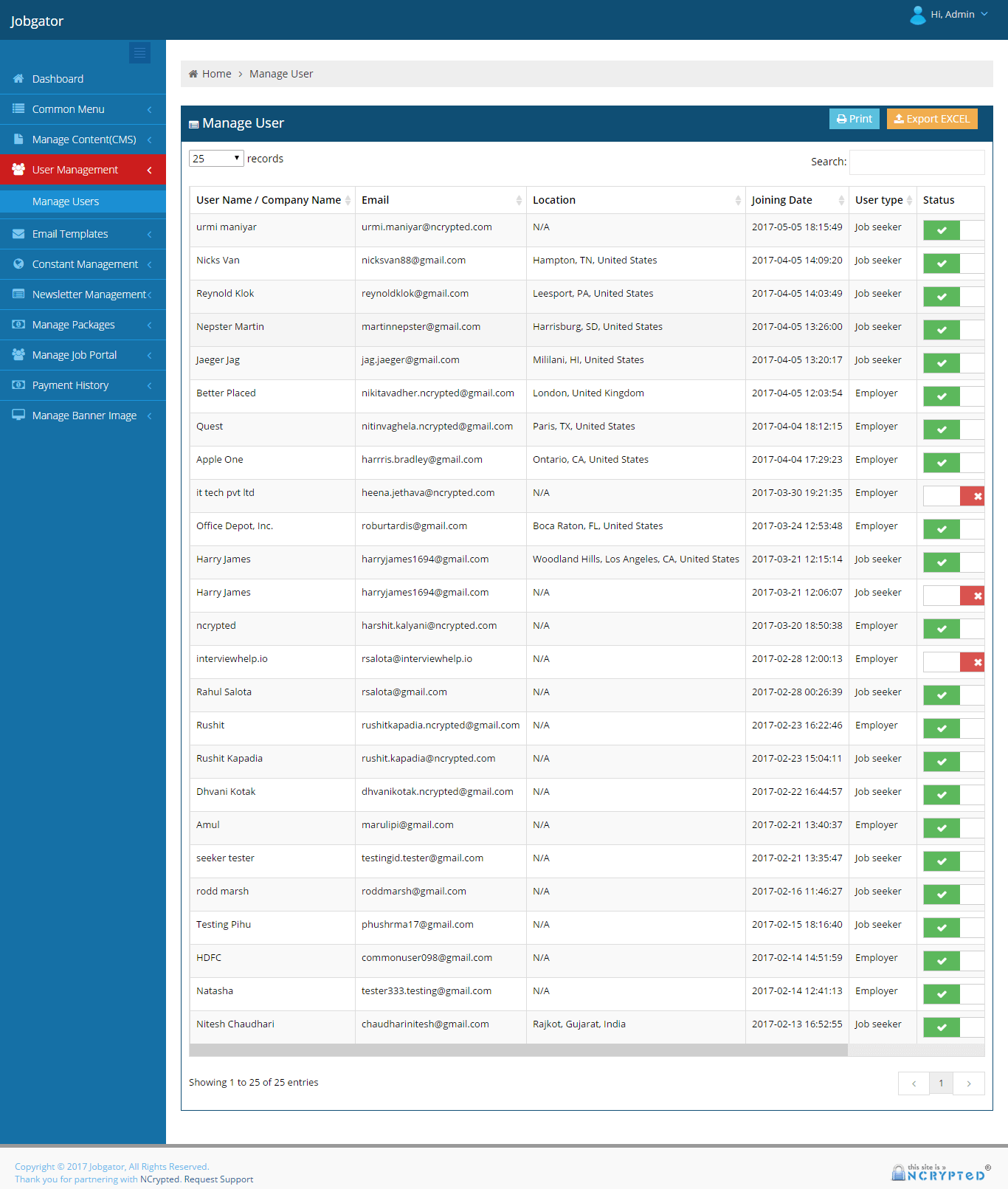 Profile Management