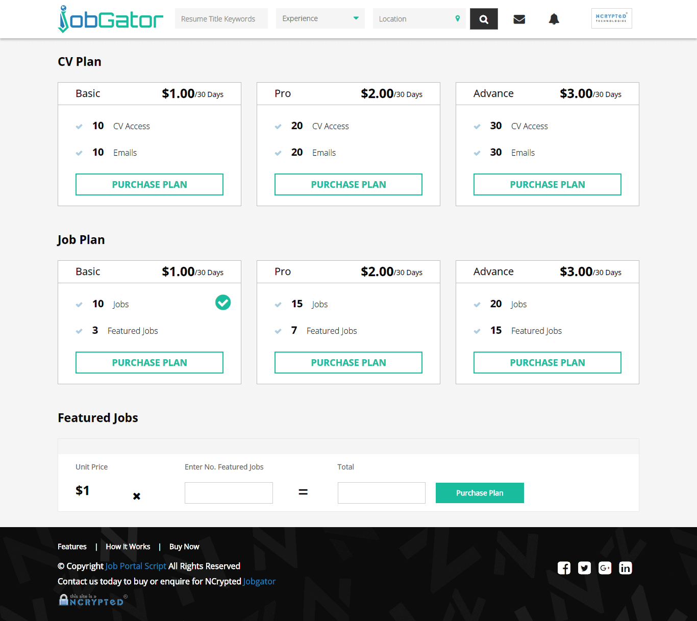 Membership Plan for Resume