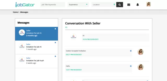 JobGator Messaging