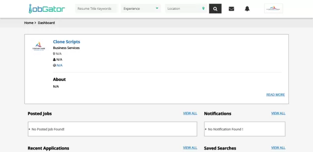 JobGator Dashboard