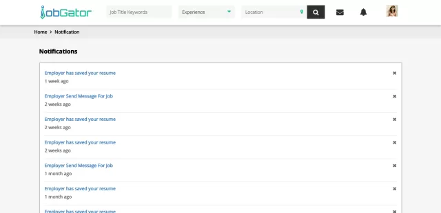 JobGator Notifications