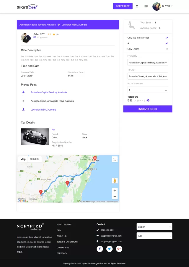 Sharecaar Ride Offer