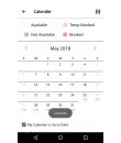 BistroStays App - LYSP calendar 