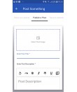 ConnectIn App - Publish a post