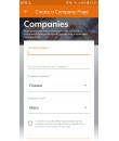 ConnectIn App - Create company