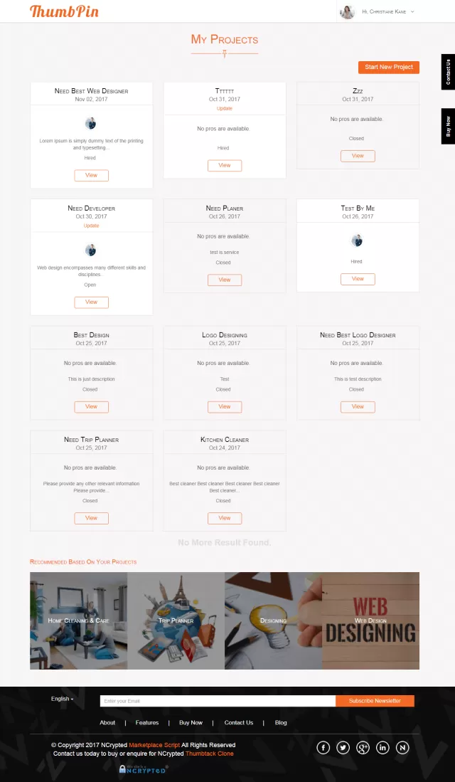 Thumbpin Browse Services