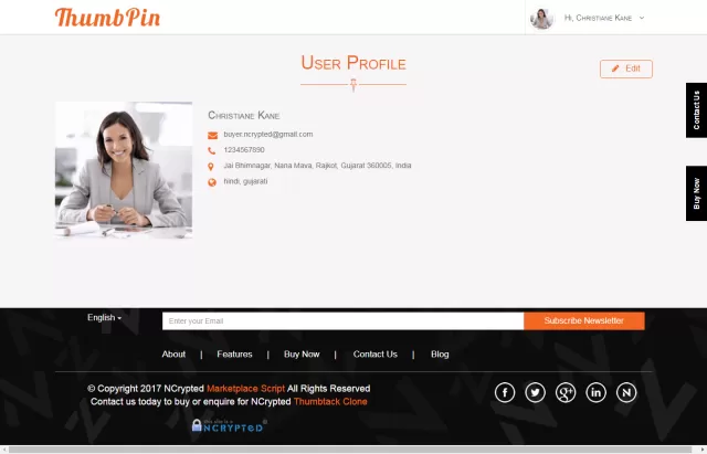Thumbpin Profile Overview