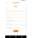 Thumbpin App - signup