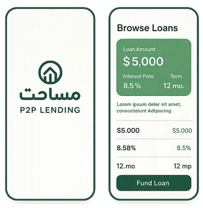 P2P Lending App Screen